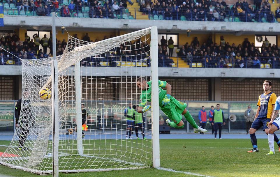 Per l&#39;attaccante del Chievo  il quarto gol in questo campionato. Ansa